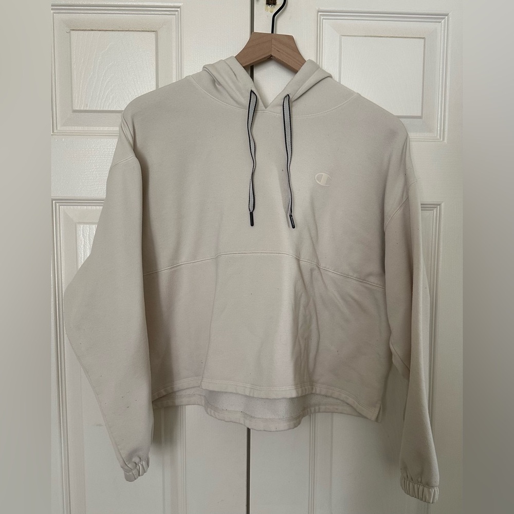 Champion Off-White Fleece Hoodie